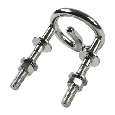Imagem de MARINE CITY Gancho de reboque de esqui de aço inoxidável polido polido de aço inoxidável 316 (diâmetro de estoque de 1/2 polegada × comprimento da rosca de 5,8 cm) para fuzileiros navais - barcos - iates (pacote com 1)