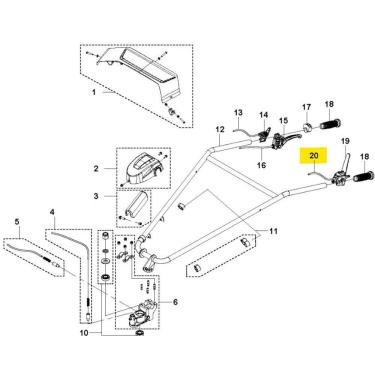 Imagem de Cabo Embreagem Motocultivador Husqvarna TR262 