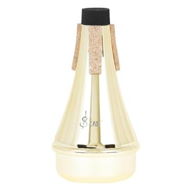 Imagem de rockible Prática trompete mudo wah mudo reto para trompete wah trompete mudo para instrumento musical, ouro