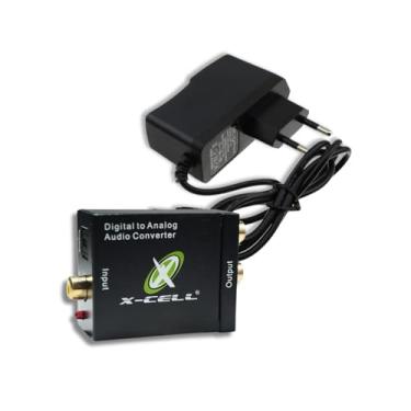 Imagem de Adaptador Áudio Conversor Optico Digital Para Rca Coaxial