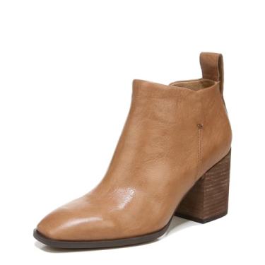 Imagem de Vionic Vienna Lyssa Bota feminina de couro cano curto - Botas femininas de suporte que incluem conforto de três zonas com suporte ortopédico para palmilha no arco do pé, ajuste médio, Toffee envelhecido, 6.5