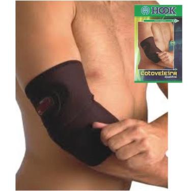 Imagem de Cotoveleira Ajustável Hook Sports Neoprene Compressão Apoio-Unissex