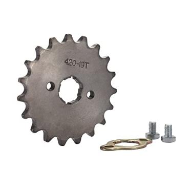 Imagem de WOOSTAR Motocicleta 420-19T Roda dentada dianteira 20 mm para 50cc 70cc 90cc 110cc 125cc Dirt Pit Bike Mini Bike ATV 4 Wheeler Moped