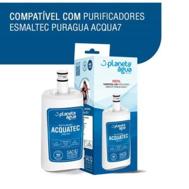 Imagem de KIT 2 Refil Acquatec para purificador Esmaltec Acqua7 - Planeta Água