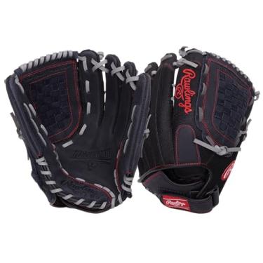 Imagem de Rawlings Luvas de Beisebol Renegade BB/SB, FB/Basket R130BGS-6/0, mão direita