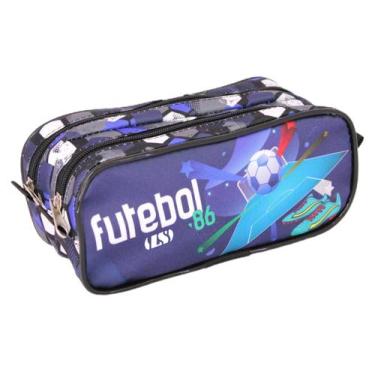 Imagem de Estojo Infantil Duplo LS Futebol 86 - EE2153 - L S BOLSAS E MOCHILAS