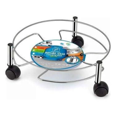 Imagem de Suporte Multiuso Com Rodinhas Para Gás, Botijão, Vaso, Galão - Arthi C