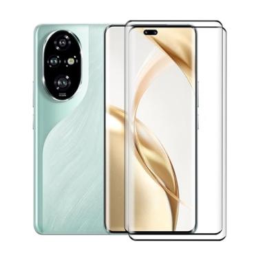 Imagem de Película protetora de vidro temperado para Honor 200 Pro, KJYFOANI [pacote com 2] alta transparência [dureza 9H] [livre de bolhas] Película protetora de vidro temperado para Honor 200 Pro de 6,78