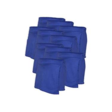Imagem de Kit 10 Short Saia Infantil Helanca Azul Royal - Del France, 02