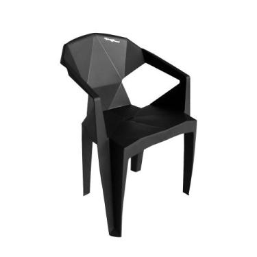 Imagem de Cadeira New Alegra 3d Preta - MAHARA, PRETO