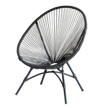 Imagem de Poltrona de Jardim Kinder Acapulco Oval em Corda Sintética e Ferro - C