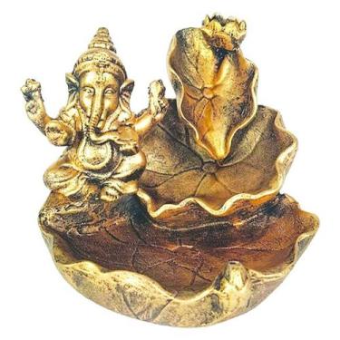 Imagem de Incensário Cascata Folhas Ganesha 13061 - Mana Om By Ello