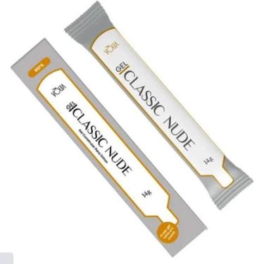 Imagem de Refil Sachê Gel Volia para Alongamentos de Unhas 14g Classic Nude - Vò