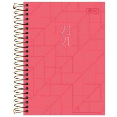 Imagem de Agenda 2021 Espiral Diária Spot Rosa M5 Tilibra
