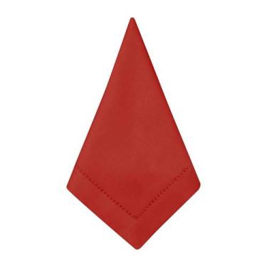Imagem de Guardanapo Ponto-Ajour Vermelho Poli-Bambu 45X45Cm Rafimex