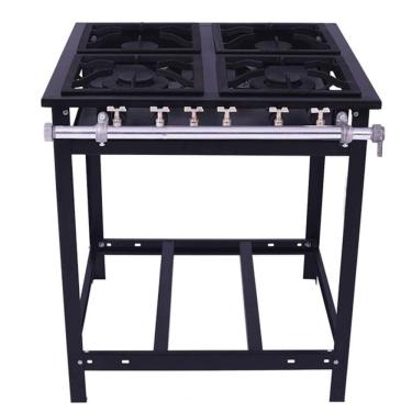 Imagem de Fogão Industrial A Gás Venâncio 4 Bocas - 2 Simples E 2 Duplas 30x30 Parede E4 14904