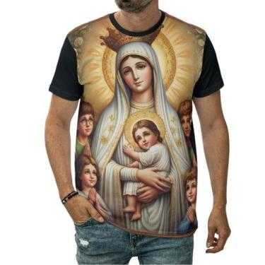 Imagem de Camiseta Nossa Senhora Aparecida Padroeira Do Brasil Jesus - Darkwood,