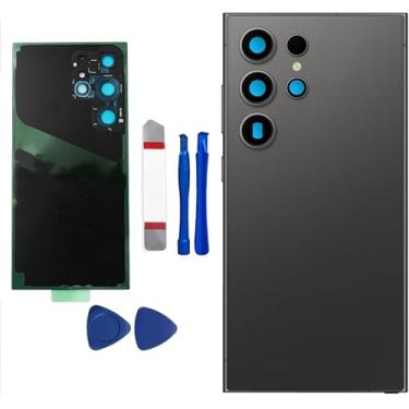 Imagem de Dogxiong S24 Ultra Back Glass Substituição para Samsung Galaxy S24 Ultra 5G Capa de vidro traseira para Galaxy S24 Ultra vidro traseiro com lente de câmera pré-instalada e adesivo + kits de
