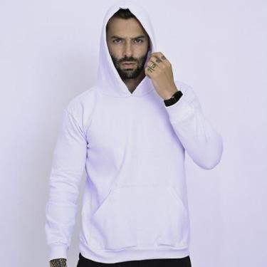 Imagem de Moletom Masculino E Feminino Canguru Unissex Liso Com Capuz - HUGO JOB