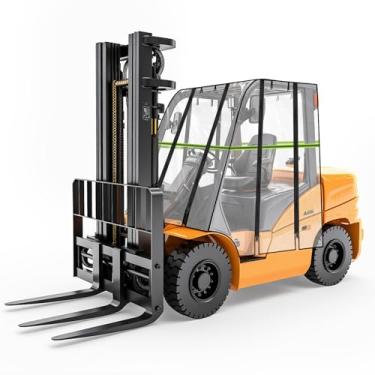 Imagem de Capa de chuva para empilhadeira - Acessórios universais de empilhadeira YSJWAER Proteção para todas as condições climáticas, capacidade de empilhadeira de até 3,628 kg