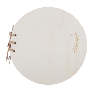 Imagem de Livro de Visitas para chá de bebê, Capa de Madeira Robusta, Sinal para chá de bebê, Livro de Visitas, Madeira Sintética e Papel, Livro de Cartão de Memória para chá de bebê para