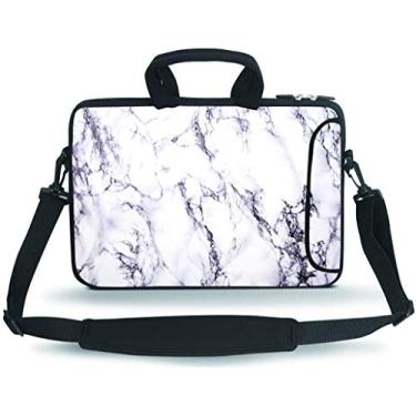 Imagem de 11-15,6 polegadas capa para laptop/Chromebook/Ultrabook/MacBook Air bolsa mensageiro PC, Mármore, 11-13.3 inch