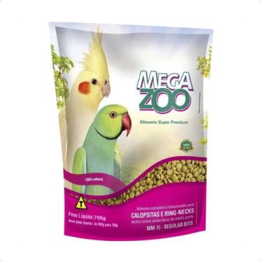 Imagem de Ração Megazoo Extrusada para Calopsitas e Ring Necks (MM-15) - 700 g