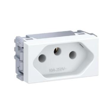 Imagem de Módulo Tomada 2P + T 10A Branco Weg Esatta