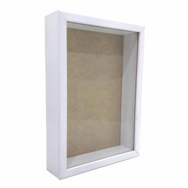 Imagem de Moldura Caixa Alta com Vidro para Quadros Quilling e Scrapbook - 1,5x4,5