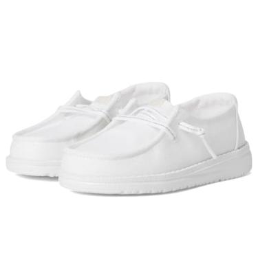 Imagem de Hey Dude Mocassim feminino Wendy Stardust (infantil), Branco, 9 Toddler