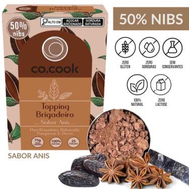 Imagem de CoCook Topping Nibs Cacau Brigadeiro Sabor Anis 75g