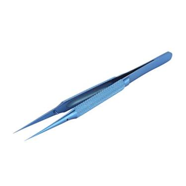 Imagem de Tvoip 1 pinça de liga de titânio de precisão com linha de mosca, clipes de pinça de impressão digital para componentes eletrônicos, ferramentas de coleta de fio de cobre (BT-15 pinças pontiagudas)