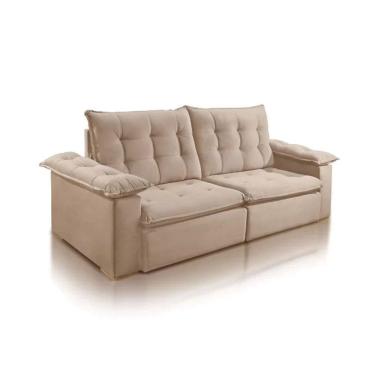 Imagem de Sofá Retrátil e Reclinável Ibiza Luxo Veludo 2m JC Estofados