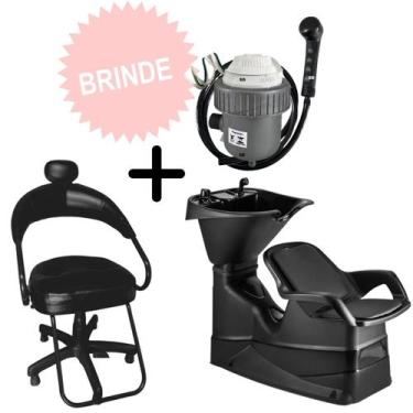 Imagem de Kit Salão de Beleza Lavatorio de Cabelo + Cadeira - SD