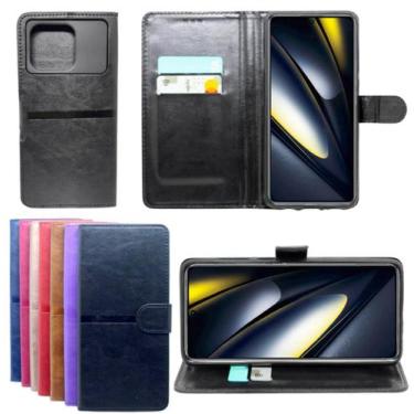 Imagem de Capa Carteira Para Poco F6 Pro 5g + Pelicula Privacidade - Mustangshop