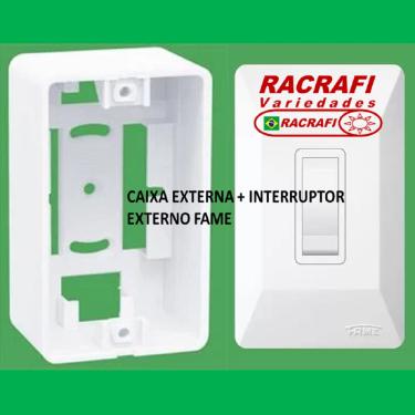 Imagem de Interruptor Externo 1 Tecla Simples 940 + Caixa Externa 934 fame Cod.61