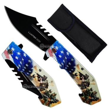 Imagem de Canivete Compacto, Leve e Eficiente com Lâmina de Aço e Abertura Semia