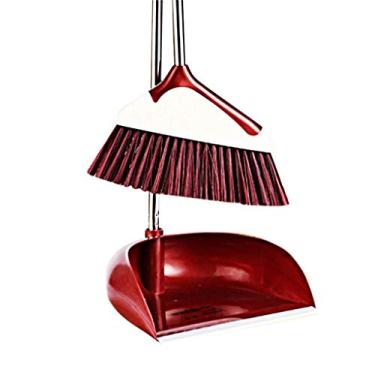 Imagem de P9IDEDFH O conjunto de vassoura e pá de poeira limpa a vassoura e a vassoura para cozinha, casa, sala, escritório, uso no chão