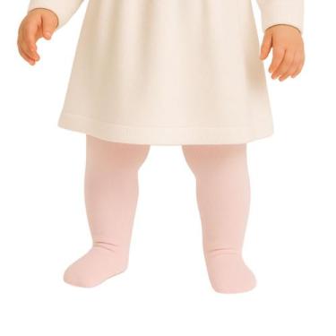 Imagem de Meia Calça Bebê Em Algodão Selene, 1 a 2 anos, Rosa