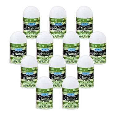 Imagem de CHAP-ICE Lip Naturals, Mini Bálsamo De Melaleuca Com Protetor Solar (Fps-15), Com Óleo De Coco, Óleo De Melaleuca E Óleo De Hortelã-Pimenta, Pacote Com 12 Mini Bálsamos Labiais Com Sabor De Melaleuc