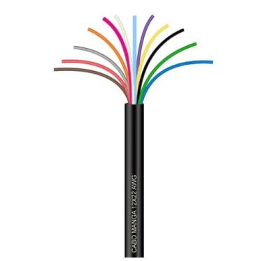 Imagem de Cabo Manga 12x22 AWG - sem Blindagem Preto - 50 Metros - CIRILO CABOS