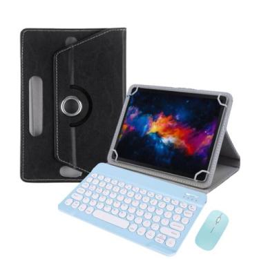 Imagem de Capa Case preta com Teclado para Tablet A7 T500/T505 S6 Lite P610 P615