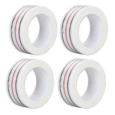 Imagem de Fitas de Costura Diagonais de 4pcs, Fita de Fita Adesiva de Seda de 1/4 de Polegada Fitas de Costuras Diagonais Retas para Acessórios de Costura, Ferramenta de Instrução de