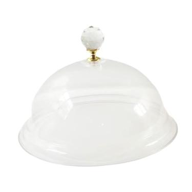 Imagem de Ｂｅｓｇａ Capa de acrílico transparente multifuncional para alimentos, leve, redonda, proteção para pratos, para casa, cozinha, mesa de jantar, aniversário, 28 Cm X 28 Cm X 15