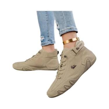 Imagem de Botas de Tornozelo Femininas - Planas, com Cadarço e à Prova d'Água, 3