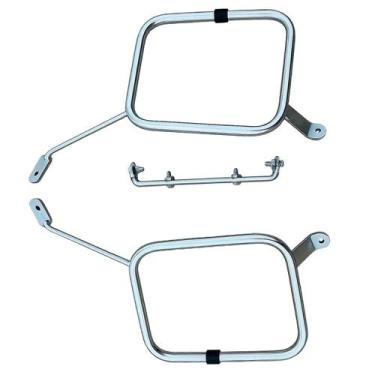 Imagem de Suporte Alforge Traseiro Protetor Lateral Para CG Fan Titan Motociclet