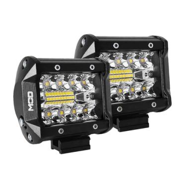 Imagem de Farol de Milha Kit Farol de Milha Auxiliar Universal 60w Combo Spot + Flood Compacto A Prova D'agua