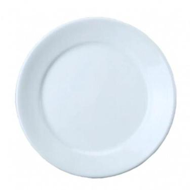 Imagem de Conjunto de 6 Pratos Raso Mesa Jantar Porcelana Resistente 24,5 cm Bar