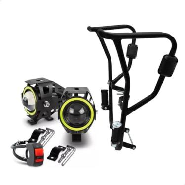 Imagem de Protetor De Motor Carenagem Lander 250 Até 2018 + Farol Led