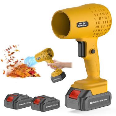 Imagem de Soprador de folhas, soprador de jato turbo elétrico de 360000 RPM, limpador de ar portátil, perfeito para secagem de carro, limpeza de pátio, cuidados com o gramado, folhas soprando